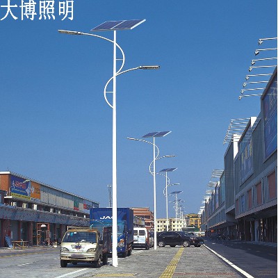 雙臂太陽能路燈戶外亮化工程高光效主干道光伏LED路燈廠家批發(fā)