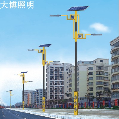 太陽(yáng)能路燈雙臂特色中式民族風(fēng)新農(nóng)村改造工程LED路燈廠家批發(fā)
