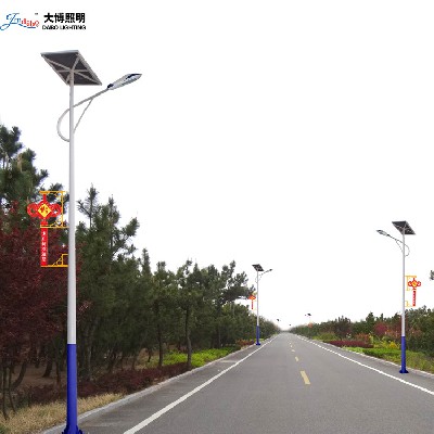中國(guó)結(jié)太陽能路燈 路燈廠家 6米8米新農(nóng)村市政工程LED太陽能路燈