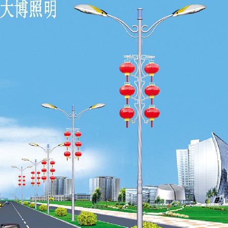 大博照明 LED路燈 批發(fā)戶外防腐防銹熱鍍鋅中國結(jié)路燈