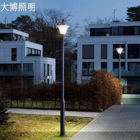 歐式庭院燈led市電特色簡約鋁制單頭小區(qū)公園商業(yè)街照明廠家批發(fā)