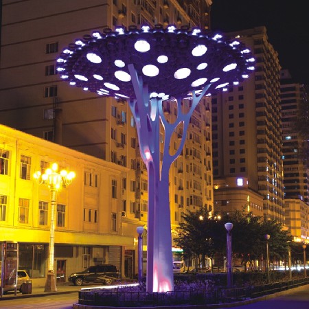 大型造型藝術(shù)景觀燈公園廣場小區(qū)景區(qū)標識LOGO道旗景觀燈柱廠家