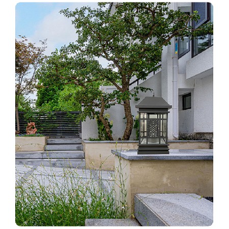 LED柱頭燈戶外景觀照明裝飾柱頭圍欄燈簡(jiǎn)約中式庭院燈大門柱子燈